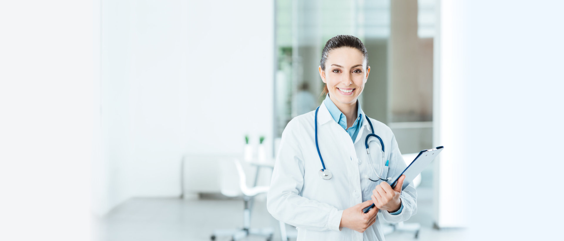 lady doctor smiling